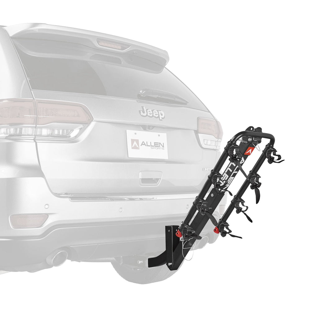 Deluxe Hitch Bike Rack#4 دراجات - 35 رطلاً / 16 كيلوغراماً لكل دراجة