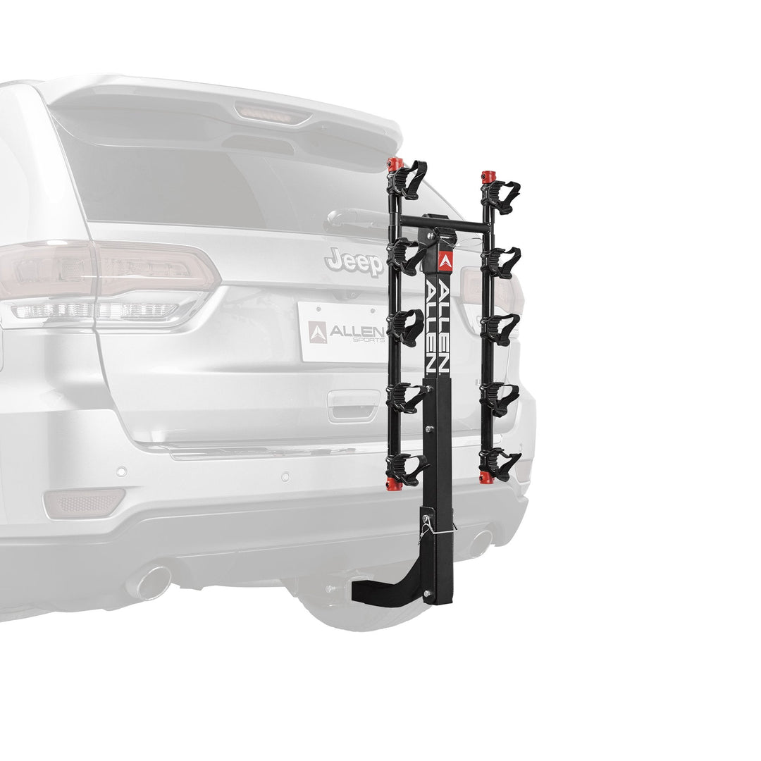 Deluxe Hitch Bike Rack#5 دراجات - 35 رطلاً / 16 كيلوغراماً لكل دراجة