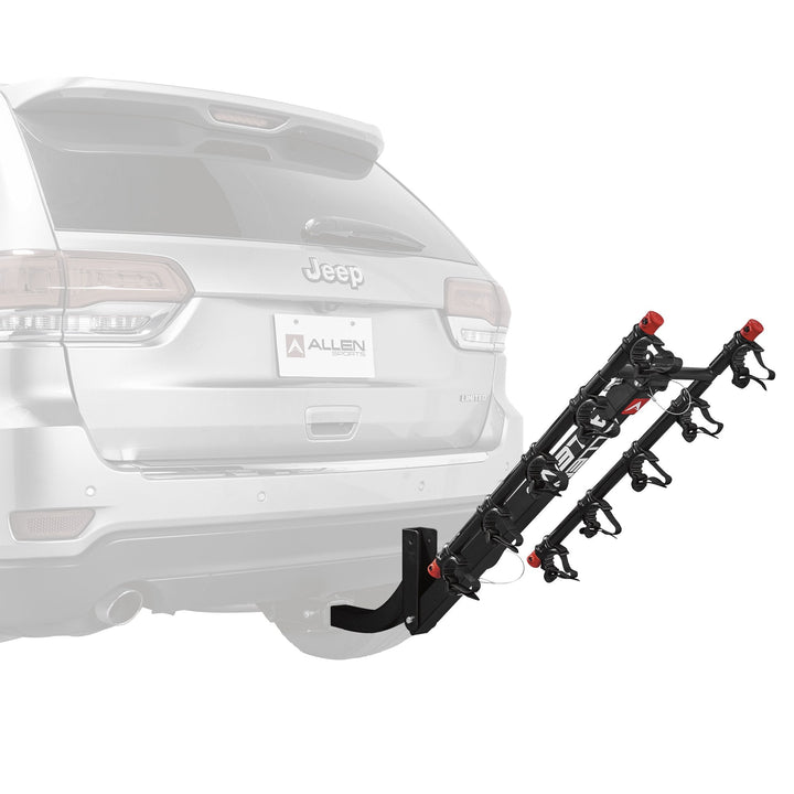 Deluxe Hitch Bike Rack#5 دراجات - 35 رطلاً / 16 كيلوغراماً لكل دراجة